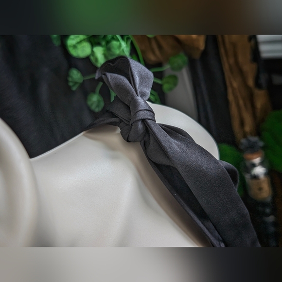 Shein Curve Black Bow Romper Pant Jumpsuit 1XL - Picture 3 of 9